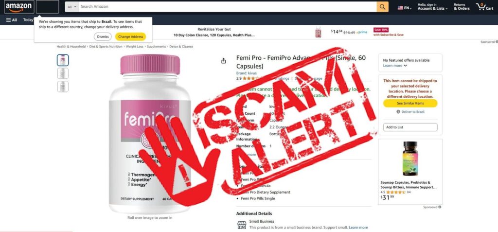 FemiPro Scam Alert
